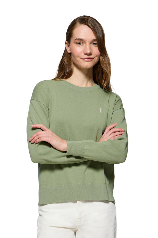 RIGBY GO U NECK W VN JADE_GREEN (45065) Women