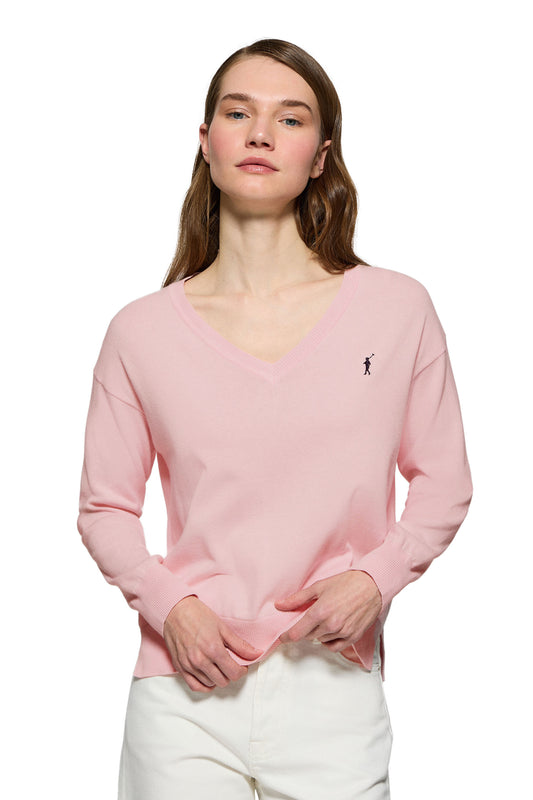 RIGBY GO V NECK W VN PINK (45070) Women