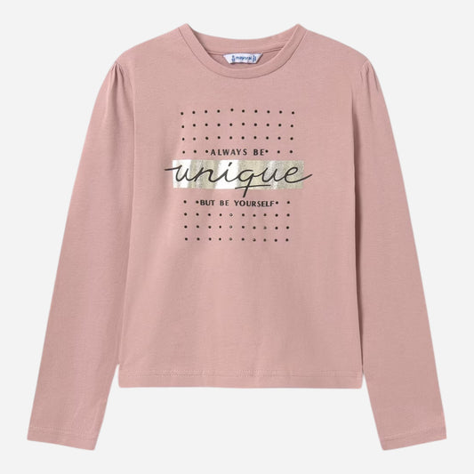 Mayoral Kids long-sleeved T-shirts (830-28_Light pink)