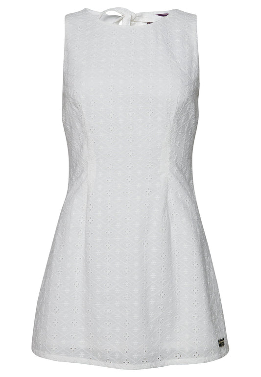 Superdry Vintage Broderie Mini Dress Women
