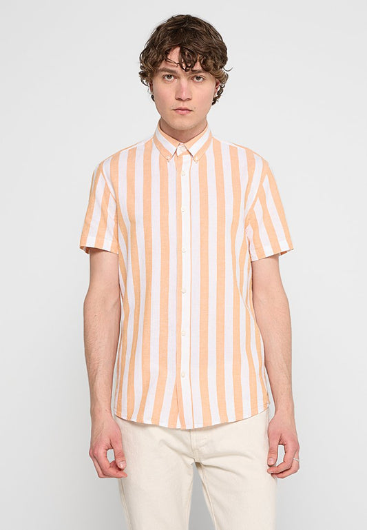 SLHREG-DAN LINEN SS BDWN SHIRT Men