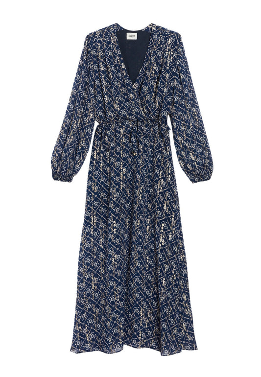 Claudie Pierlot Dress longue à motifs fleuris Dark Blue (CLA21C082-K11) Women