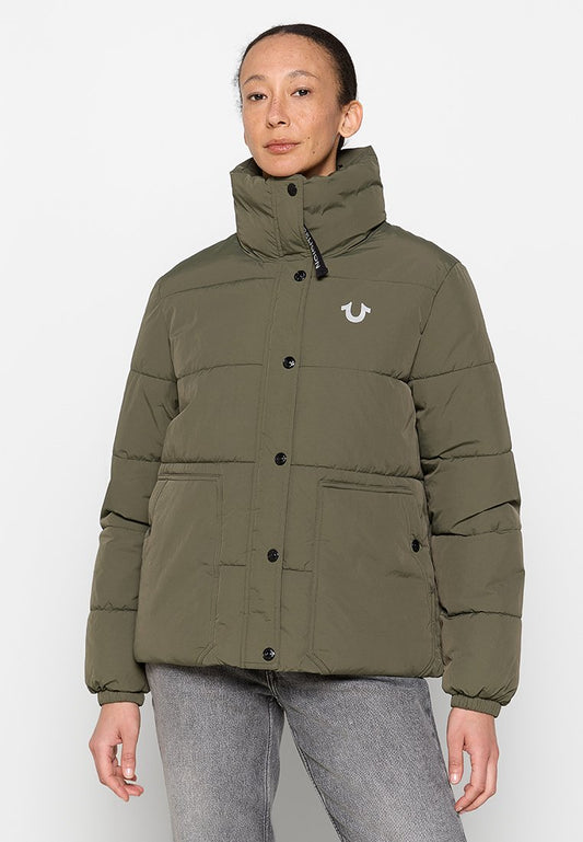 True Religion DOWN JACKET MILITARY GREEN Khaki (ZZO27YW09-N00) Women