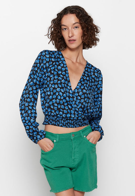 JDYARIEL L/S SHORT SMOCK TOP WVN LO Women