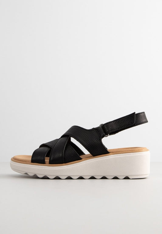 Jillian Spring Black Leather Women