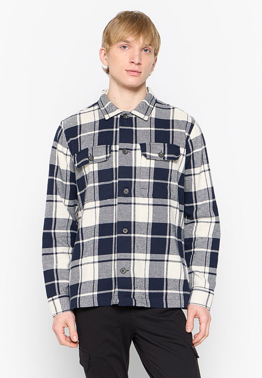 Checked overshirt L/S Men