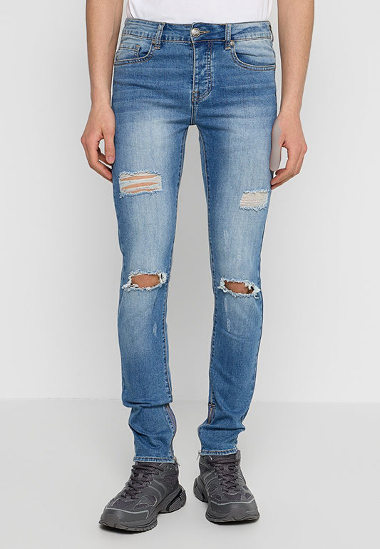 ANKLE ZIPPER DENIM WITH DESTRO Men