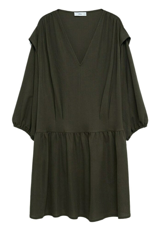 Mango Soepelvallende jurk met plooien (M9121C4XG-M11) Women