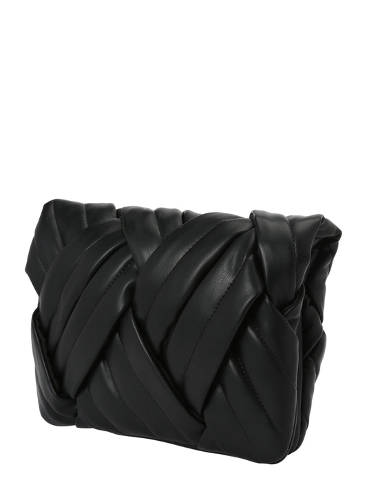 Topshop Callie woven padded clutch in black (12713474) Women