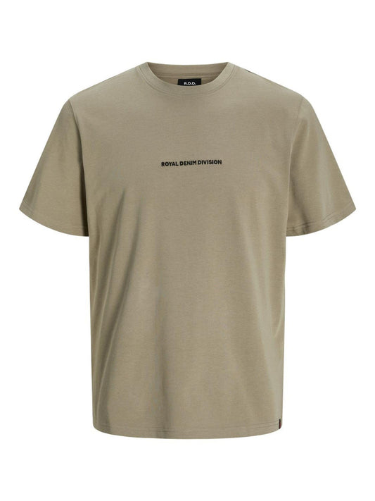 R.D.D. Royal Denim Division RDDGUS TEE S/S CREW NECK SN Greige (12253392-Greige) Men