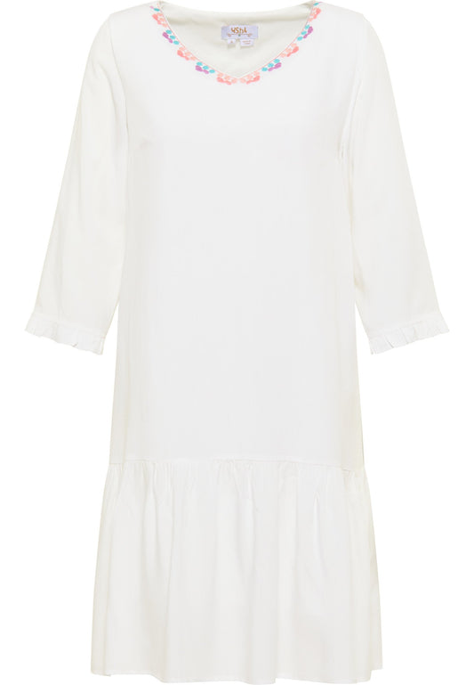 usha Dress White (1US21C0G4-A11) Women