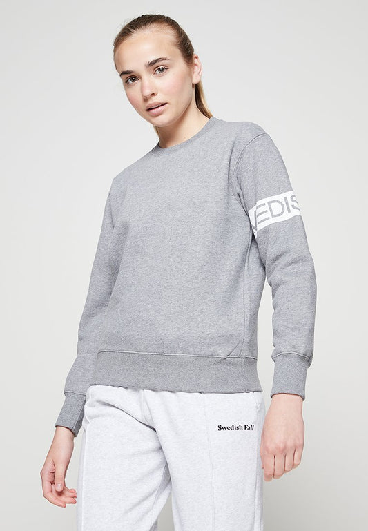 The Essential Pure Cotton Chunky Sweater Grey Women