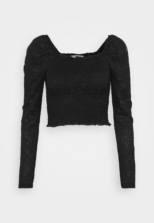 ONLSANNIE L/S SMOCK LACE TOP Women