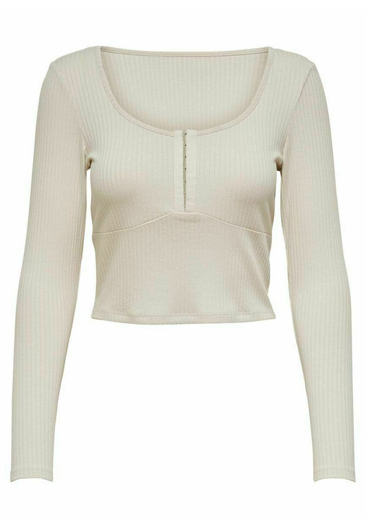 Oberteil Geripptes Cropped Women