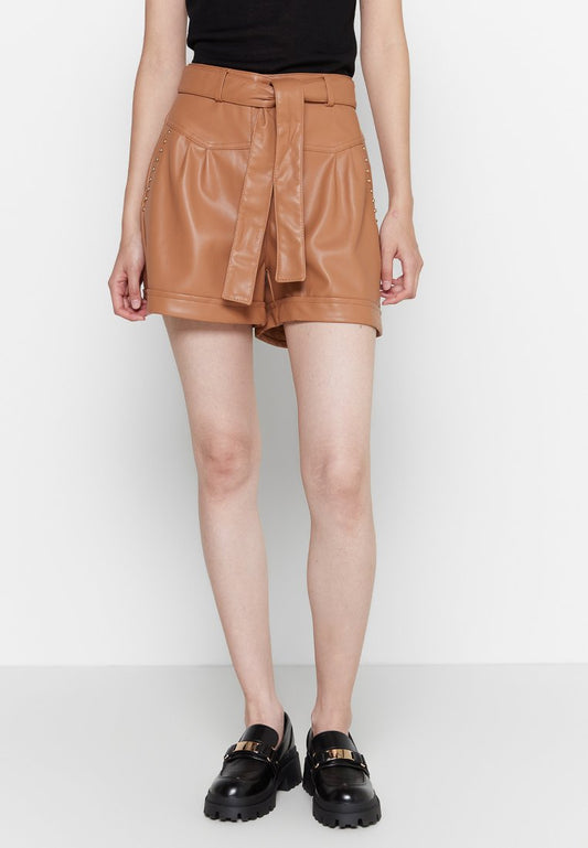 SHORTS SPALMATO C/BORCHIE Women