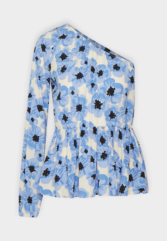 TorahMD print one shoulder top Women