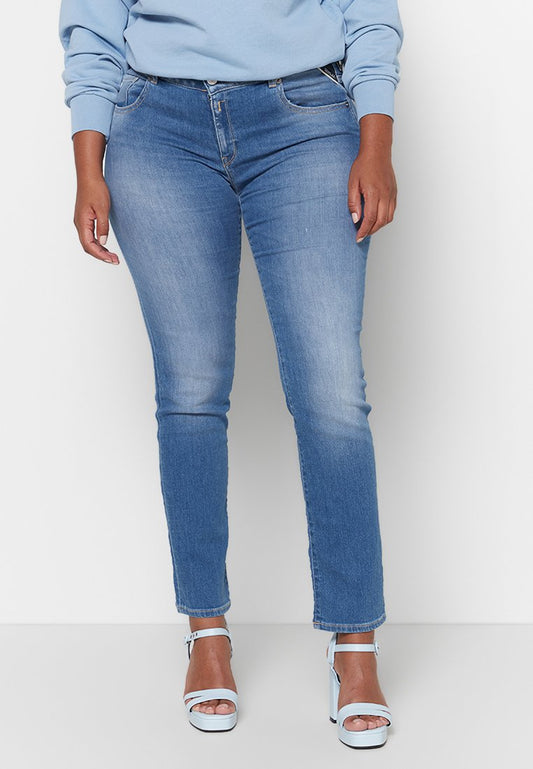 11.5 OZ RECYCLED POWER STR.INDIGO DENIM Women