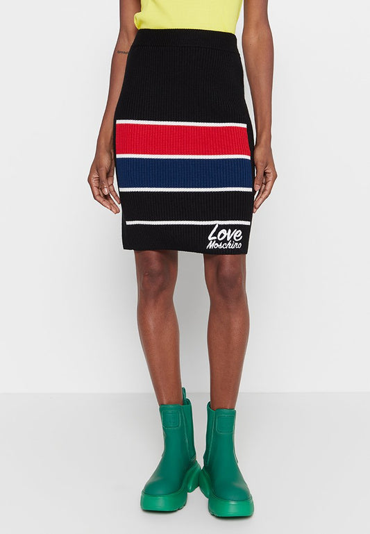 GONNA DI MAGLIA RIGHE MULTIC. Women