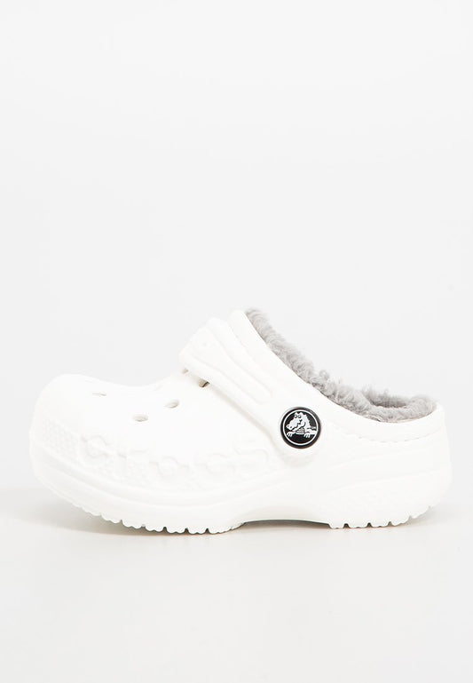 Crocs Baya Lined Clog T Whi/Lgr white (ZZO34RF08-A00) Kids
