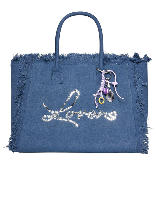 Silvian Heach Tote Bag Waliore Blue Med (RCP26024BO) Women