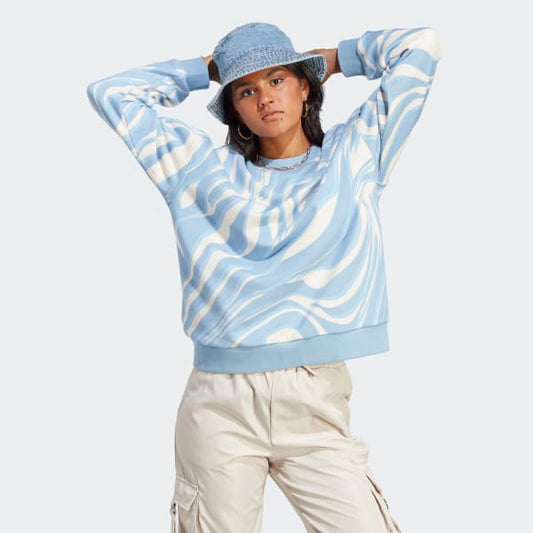 Adidas AOP SWEATSHIRT MULTICOLOR (IJ8189) Women