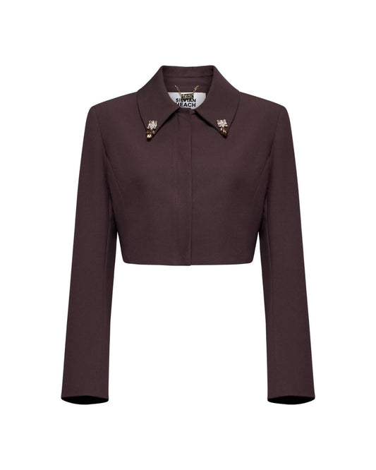 Silvian Heach Jacket Educas Coffee Gr (GPA25035GC) Women