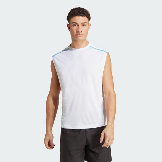 Adidas WO BASE SL TEE WHITE_BLUE (IB7907) Men