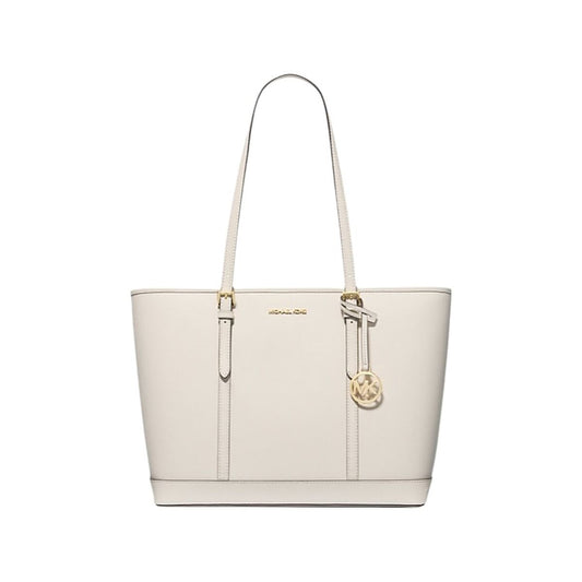 Michael Kors JET SET TRAVEL LARGE LT CREAM Tote Bag Women