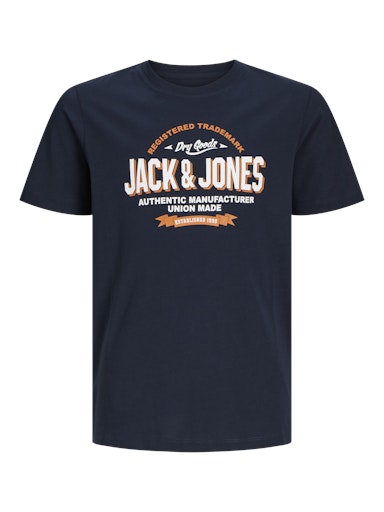 Jack & Jones Junior JJELOGO TEE SS ONECK 2COL 24/25 NOOS JNR Navy Blazer (12258876-NavyBlazer) Kids