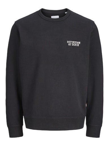 Jack & Jones Essentials JJEDETROIT SWEAT CREW NECK STYD AW25 Black (12294470-Black) Men