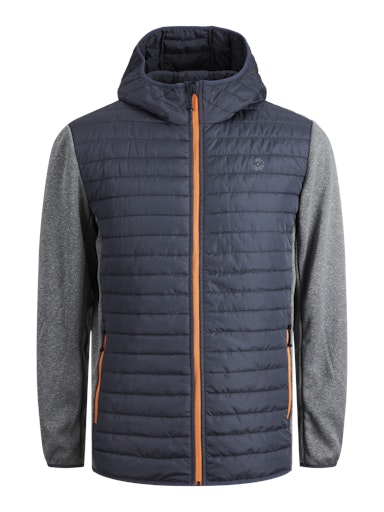 Jack & Jones Plus JJEMULTI QUILTED JACKET NOOS PLS Grey Melange  (12182318-GreyMelange) Men