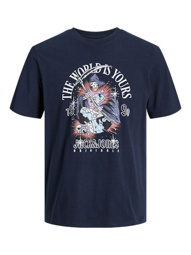 Jack & Jones Originals JORHEAVENS TEE SS CREW NECK SN Sky Captain (12249345-SkyCaptain) Men
