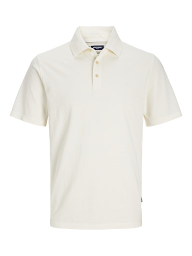 Jack & Jones Premium JPRBLUWILLIAM WASH SS POLO SN Cloud Dancer (12257315-CloudDancer) Men