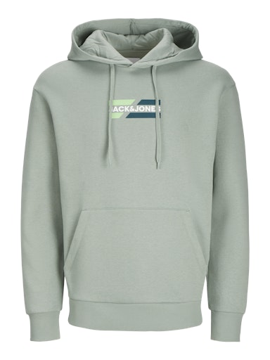 Jack & Jones JJCORP GRAPHIC SWEAT HOOD LN Iceberg Green (12268422-IcebergGreen) Men