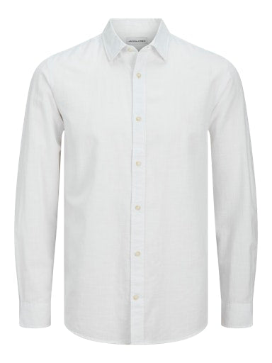 Jack & Jones Essentials JJESUMMER SHIRT LS SN White (12269315-White) Men