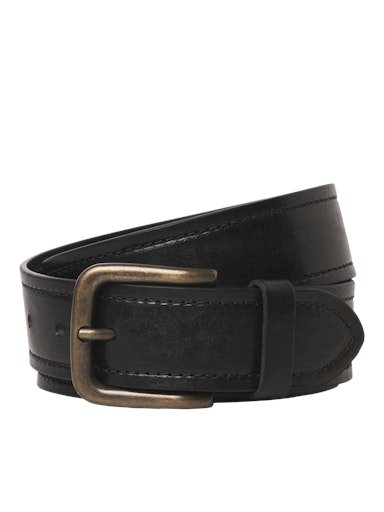 Jack & Jones Additionals JACCRETA  LEATHER BELT STYD AW24 Black (12278339-Black) Men