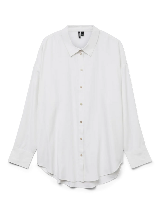 Nora Long Sleeve Oversize Shirt Bright White (10325093) Women