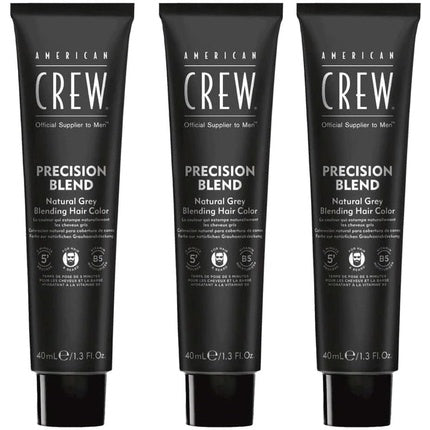 American Crew Precision Blend Lote Cream Number 7/8 Gel Set Light 3x40ml