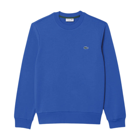 Lacoste Bio Cotton Fleece Crew Sweater Blue (SH9608-IXW) Men