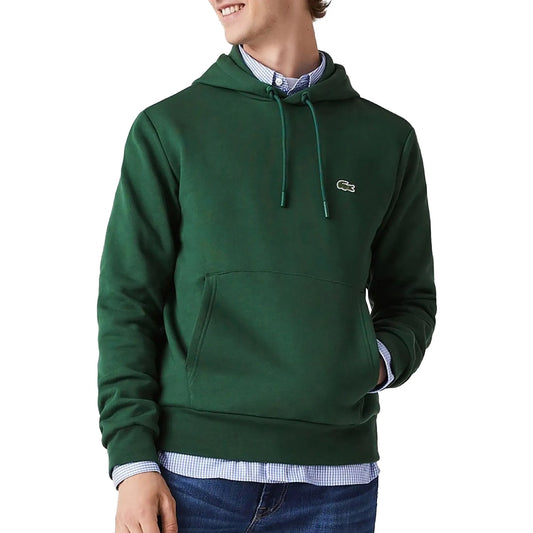 Lacoste Bio Cotton Fleece Hoodie Green (SH9623-132) Men