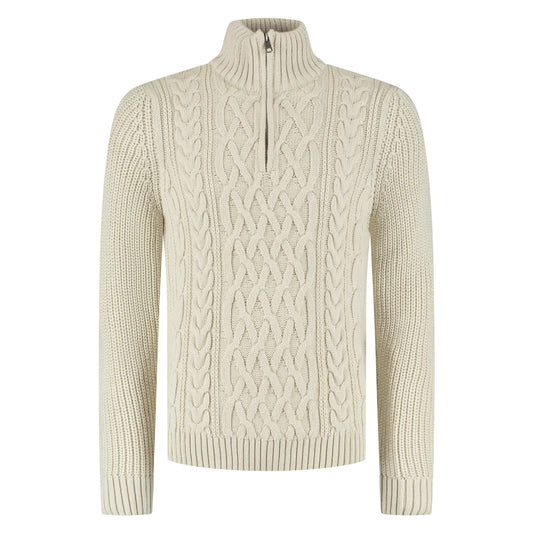 Superdry Jacob Cable Knit Half Zip Sweater (M6110698A-39E) Men