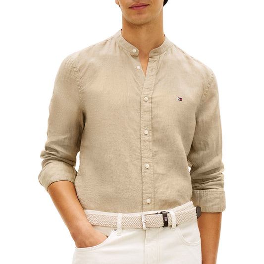 Tommy Hilfiger Linen Shirt Beige (MW0MW39271-RBT) Men