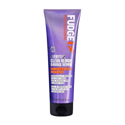 Fudge Professional Shampoo Everyday Clean Blonde Damage Rewind Hair Care 250ml