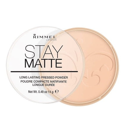 Rimmel London Stay Matte Long Lasting Pressed Powder In Warm Beige, 14g