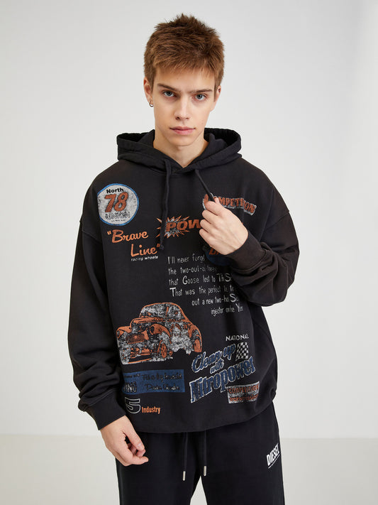 Diesel Hoodie Black (SUNICE-3575047) Men