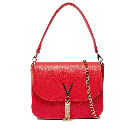Mario Valentino Red Chain Shoulder Bag (VBS1R404G-003) Women