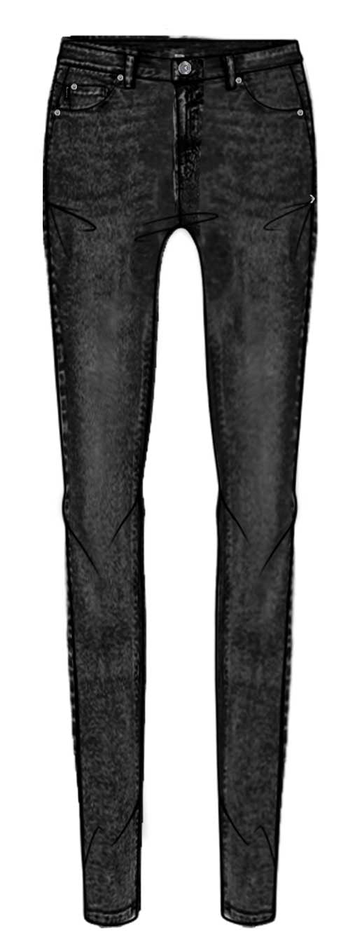 John Richmond Jeans Vastral D.Black Melange (ZWA26119JE) Women