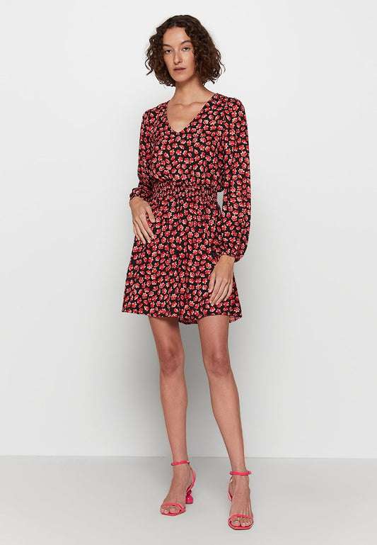 JDYARIEL L/S V-NECK SMOCK DRESS WVN LO Women
