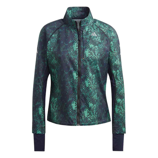 Adidas FAST JKT AOP BLACK_GREEN (HY5428) Women
