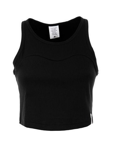 Adidas W LNG RIB TANK BLACK (IC9449) Women
